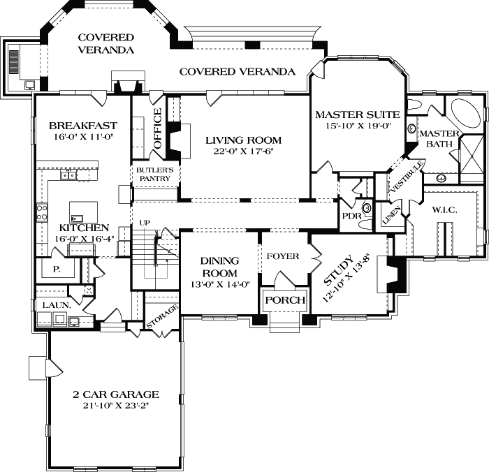 Main Floor Plan: 106-722