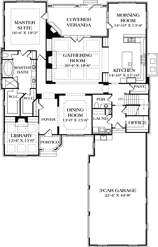 Main Floor Plan: 106-724