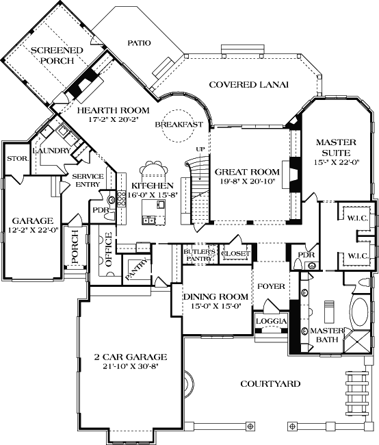 Main Floor Plan: 106-726