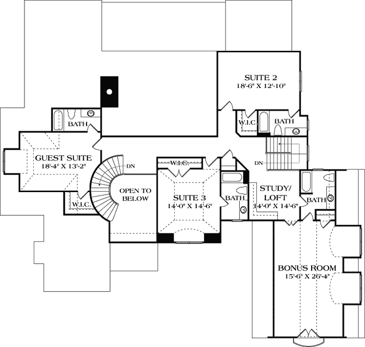 Upper/Second Floor Plan:106-728