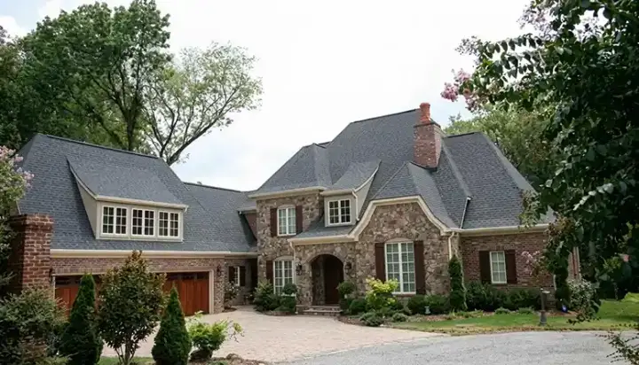 European house plans 106-730 - front exterior, 5,343 sq ft, 4 bed, 2 bath house plans | Monster House Plans
