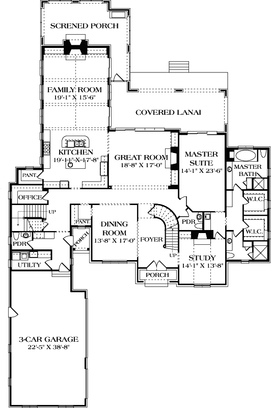 Main Floor Plan: 106-730