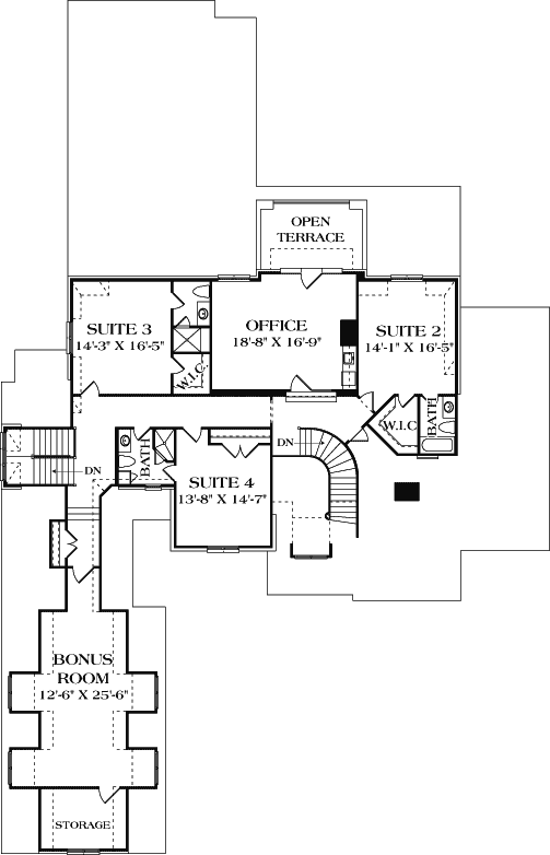 Upper/Second Floor Plan:106-730