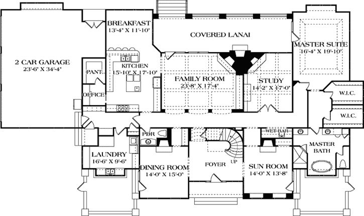 Main Floor Plan: 106-732