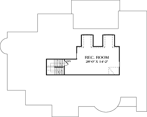Upper/Second Floor Plan 106-734