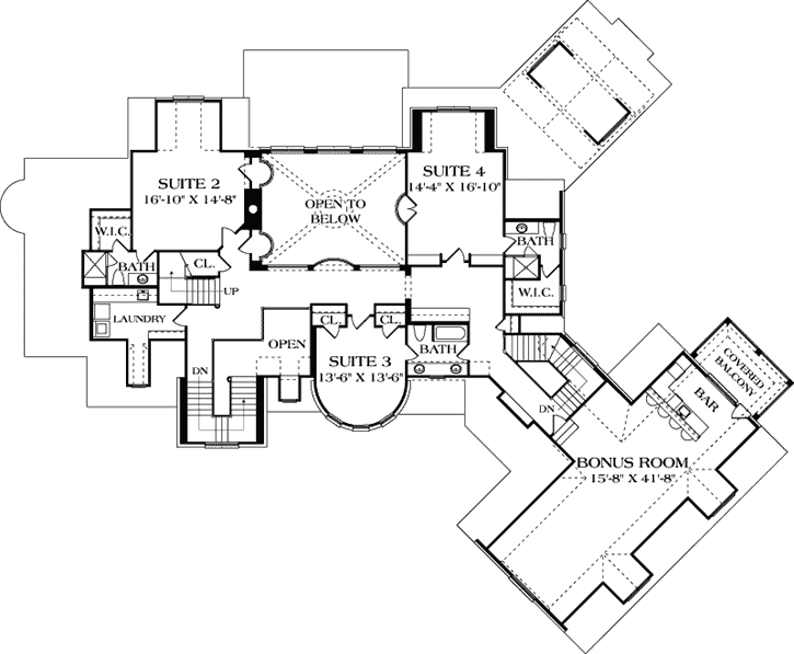 Upper/Second Floor Plan: 106-734