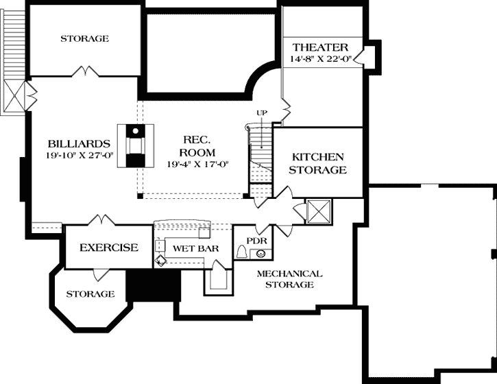Lower Floor Plan: 106-735