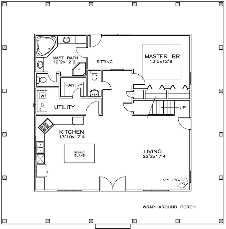 Main Floor Plan: 107-101