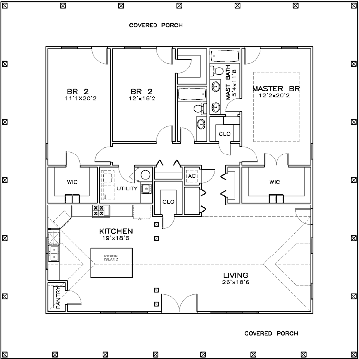 Main Floor Plan: 107-104