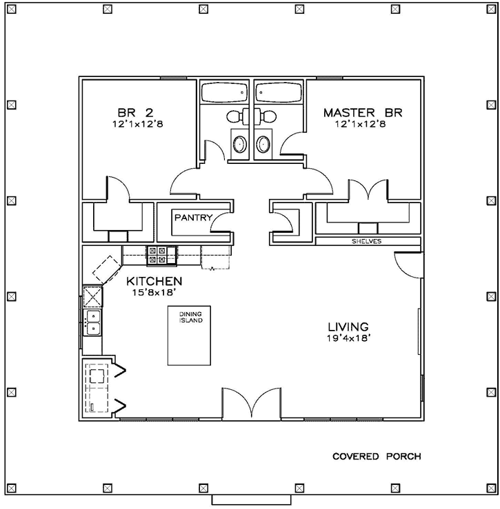 Main Floor Plan: 107-106