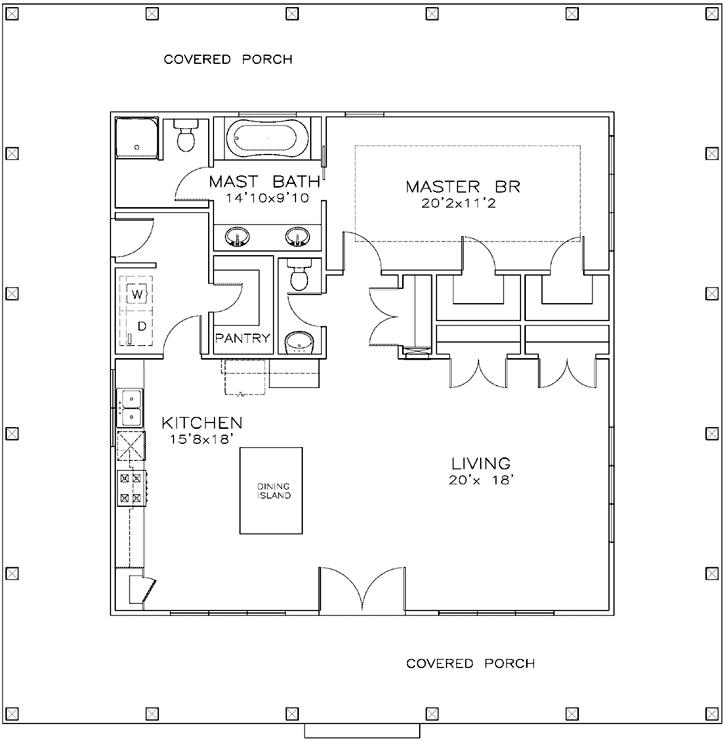 Main Floor Plan: 107-107