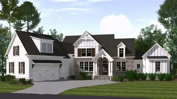 Modern Farmhouse house plans 109-108 - front exterior, 3,107 sq ft, 5 bed, 3 bath house plans | Monster House Plans
