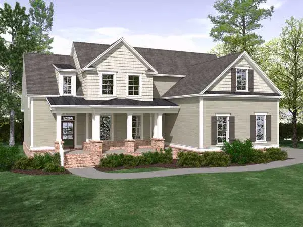 Country house plans 109-111 - front exterior, 2,683 sq ft, 5 bed, 3 bath house plans | Monster House Plans