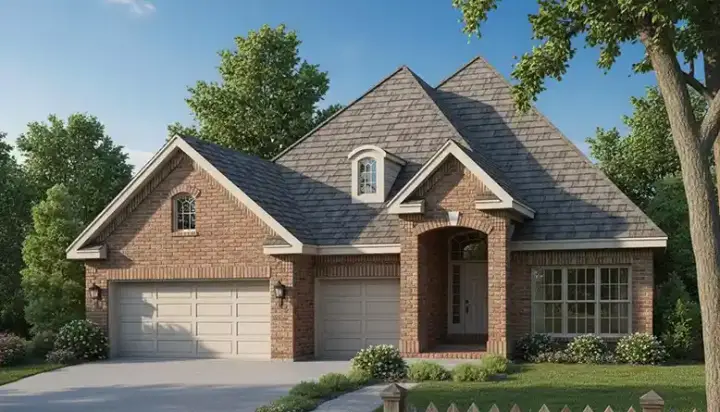 Traditional house plans 11-101 - front exterior, 2,073 sq ft, 4 bed, 2 bath house plans | Monster House Plans