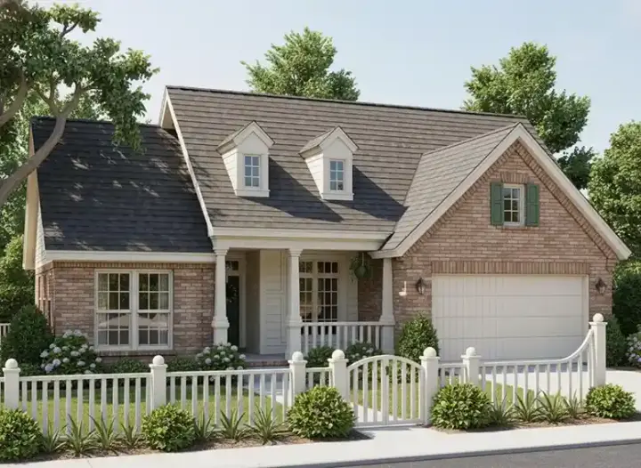 Country house plans 11-103 - front exterior, 1,762 sq ft, 3 bed, 2 bath house plans | Monster House Plans