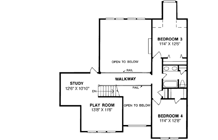 Upper/Second Floor Plan: 11-107