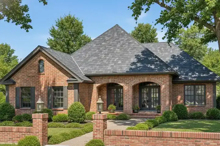 Traditional house plans 11-110 - front exterior, 1,849 sq ft, 3 bed, 2 bath house plans | Monster House Plans