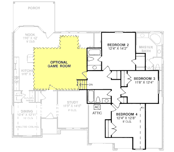Upper/Second Floor Plan: 11-116