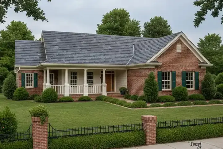 Traditional house plans 11-118 - front exterior, 1,819 sq ft, 3 bed, 2 bath house plans | Monster House Plans