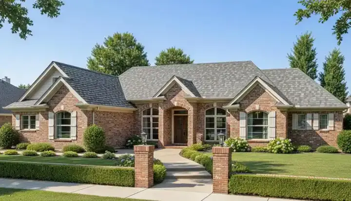 Traditional house plans 11-127 - front exterior, 2,297 sq ft, 4 bed, 3 bath house plans | Monster House Plans