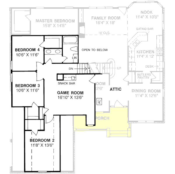 Upper/Second Floor Plan: 11-128