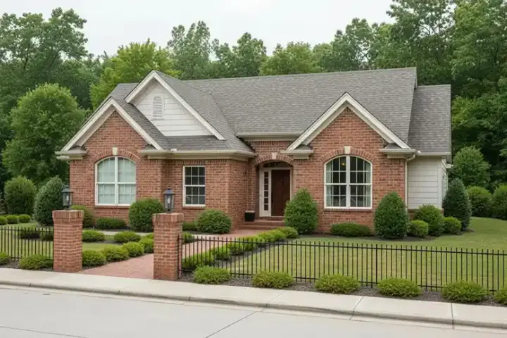 Traditional house plans 11-132 - front exterior, 1,395 sq ft, 3 bed, 2 bath house plans | Monster House Plans