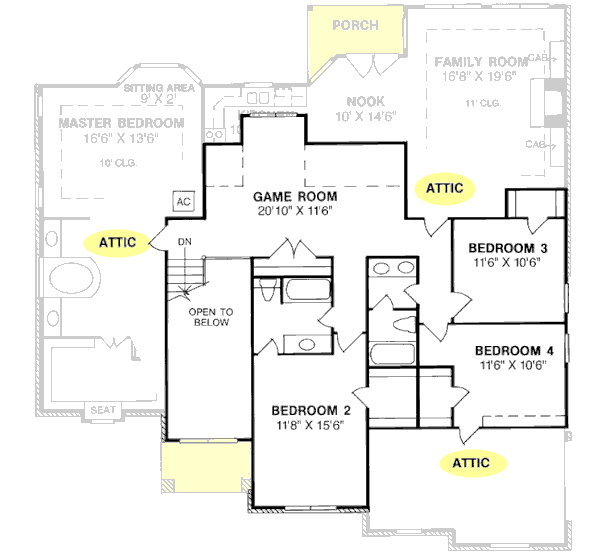 Upper/Second Floor Plan: 11-133