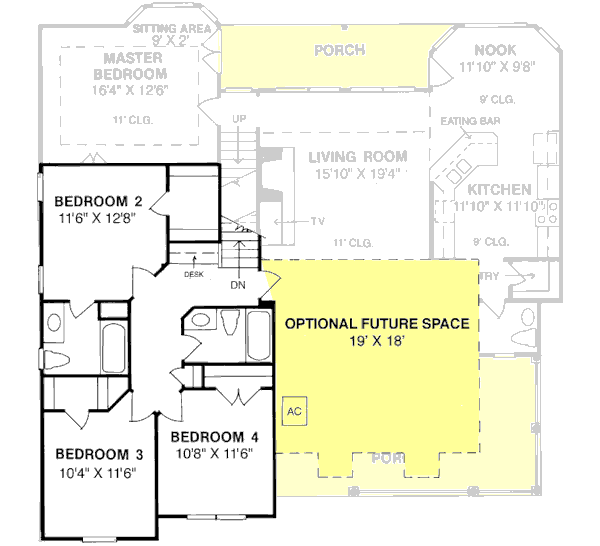Upper/Second Floor Plan: 11-134