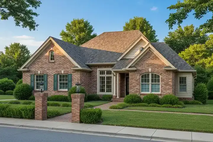 Traditional house plans 11-137 - front exterior, 1,810 sq ft, 3 bed, 2 bath house plans | Monster House Plans