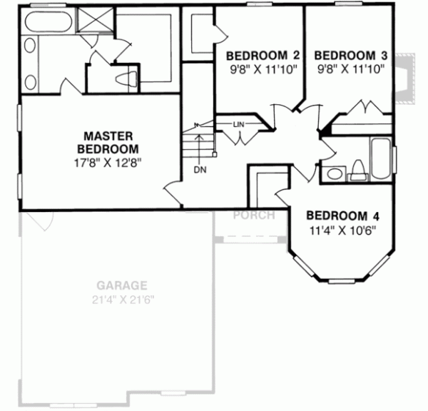 Upper/Second Floor Plan: 11-144