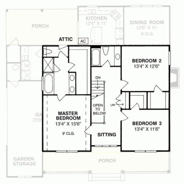Upper/Second Floor Plan: 11-146