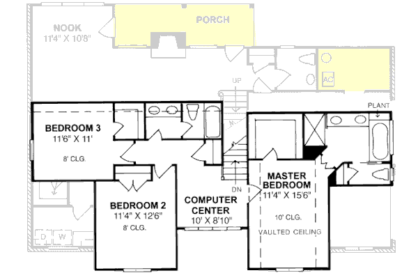 Upper/Second Floor Plan: 11-151