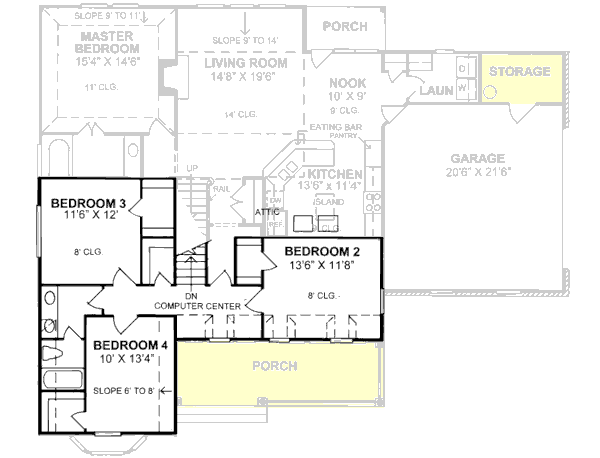 Upper/Second Floor Plan: 11-152
