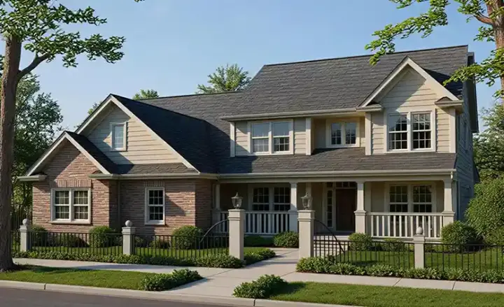 Country house plans 11-153 - front exterior, 2,888 sq ft, 4 bed, 3 bath house plans | Monster House Plans
