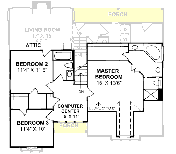 Upper/Second Floor Plan: 11-167