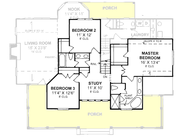 Upper/Second Floor Plan: 11-172