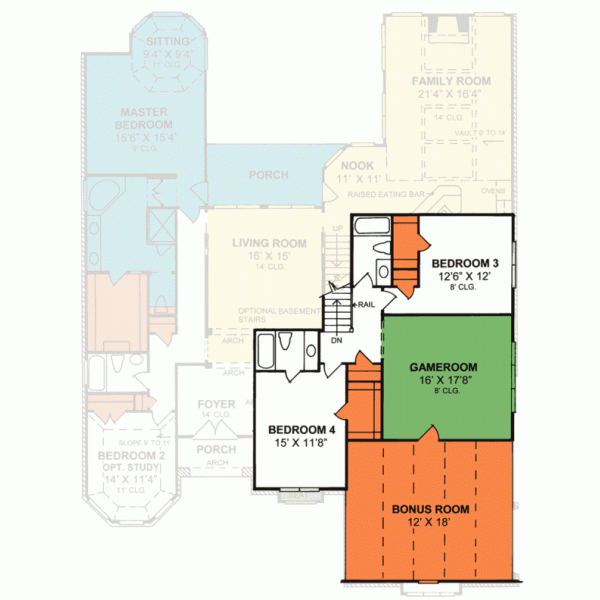 Upper/Second Floor Plan: 11-173