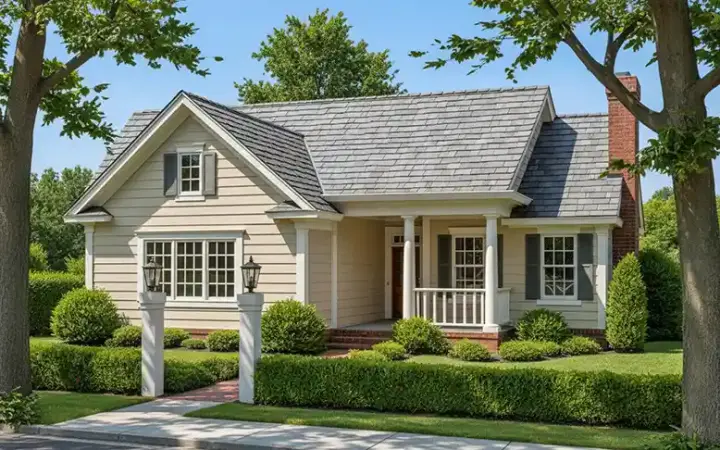 Traditional house plans 11-175 - front exterior, 1,333 sq ft, 3 bed, 2 bath house plans | Monster House Plans