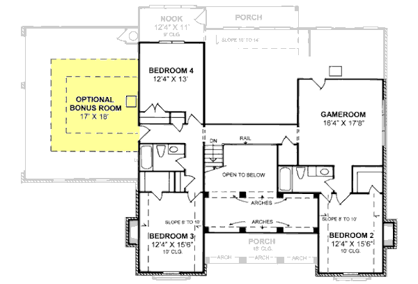 Upper/Second Floor Plan: 11-176