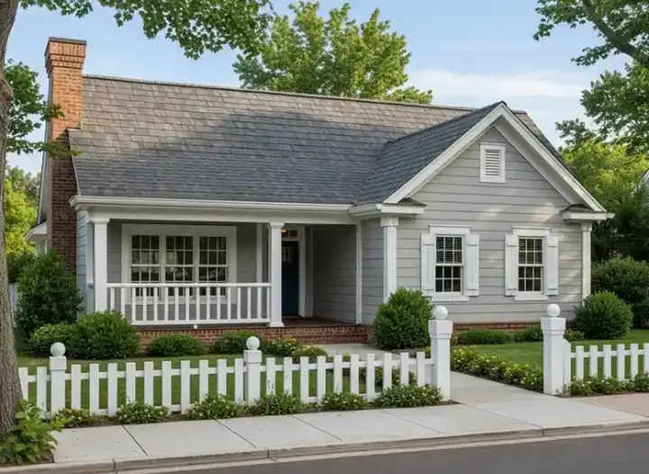 Traditional house plans 11-177 - front exterior, 1,451 sq ft, 4 bed, 2 bath house plans | Monster House Plans