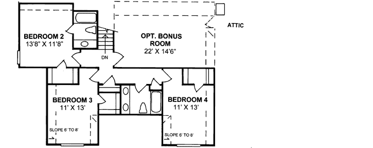 Upper/Second Floor Plan: 11-182