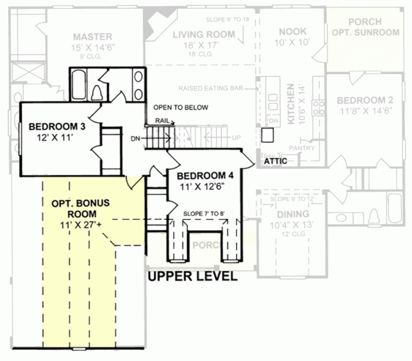 Upper/Second Floor Plan: 11-184