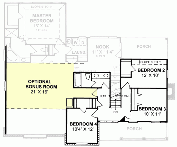 Upper/Second Floor Plan: 11-190