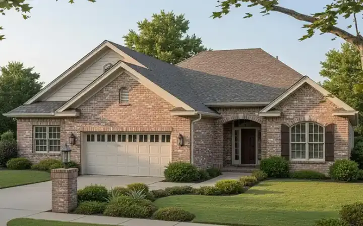 Traditional house plans 11-192 - front exterior, 1,808 sq ft, 3 bed, 2 bath house plans | Monster House Plans