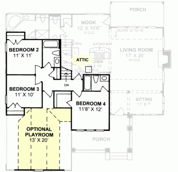 Upper/Second Floor Plan: 11-195
