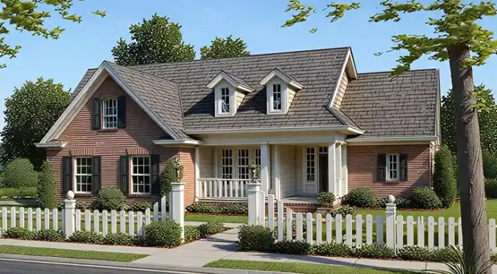 Traditional house plans 11-196 - front exterior, 2,040 sq ft, 3 bed, 2 bath house plans | Monster House Plans