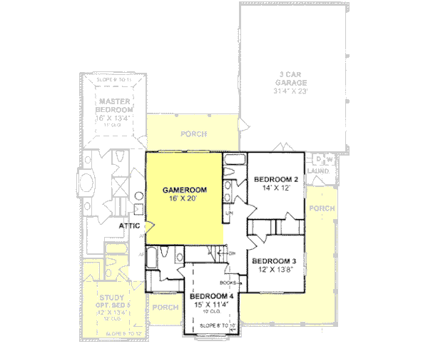 Upper/Second Floor Plan: 11-197
