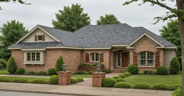 Traditional house plans 11-199 - front exterior, 1,592 sq ft, 4 bed, 2 bath house plans | Monster House Plans