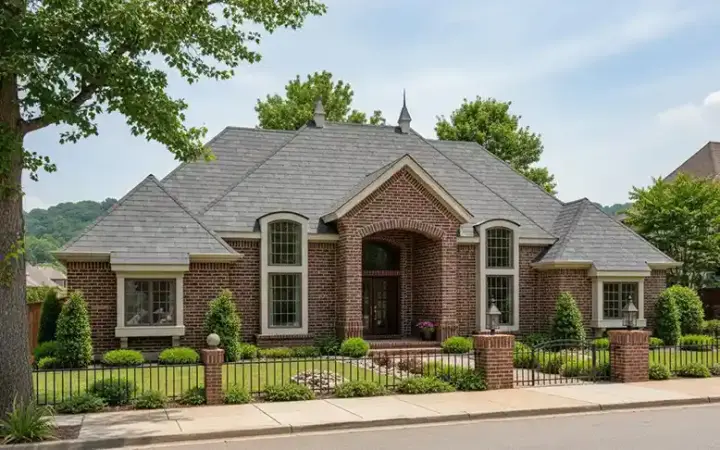 Traditional house plans 11-206 - front exterior, 2,462 sq ft, 4 bed, 3 bath house plans | Monster House Plans