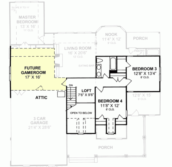 Upper/Second Floor Plan: 11-208